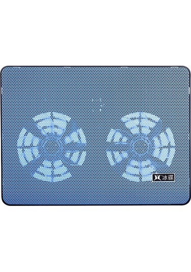 Didadodo Yüksek Performanslı Çift Fanlı Dizüstü Soğutucu - 17 İnç Altı Bilgisayarlar İçin Usb Portlu Mavi, Küçük Boyutlu Tasarım