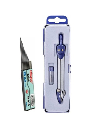 2.0 Mm Yedek Uçlu Metal Pergel 2/b