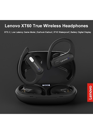 Flybuy Xt60 Bt5.3 Gerçek Kablosuz Kulaklık Düşük Gecikme Süresi Oyun Kulaklığı Kulak K Su Geçirmez Mikrofonlu Bluetooth K
