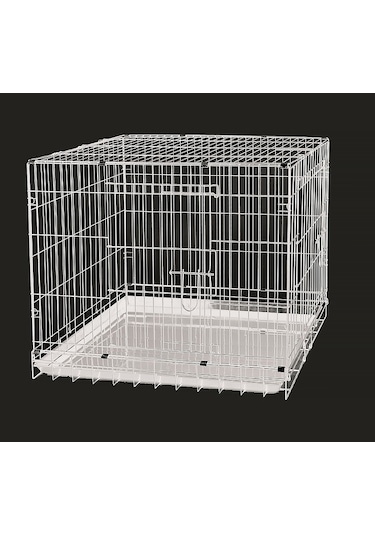 Cosmotex Dayang Köpek Kafesi Beyaz 93x56.5x63.5