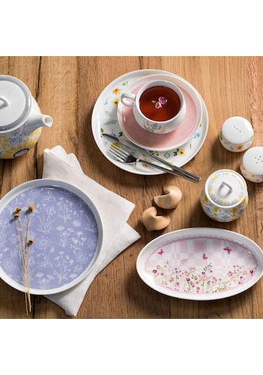 Korkmaz Aşiyan Collection 30 Parça Kahvaltı Takımı Çok Renkli