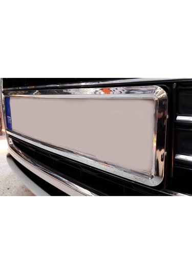 Krom Çerçeveli Esnek Araç Takmatik Plakalık Oto Plakalık Plaka Altı Altlığı 1 Adet (00) (ŞüsCarOto Aksesuar)