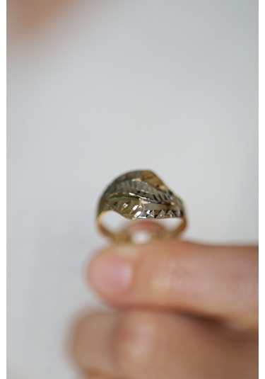 14 Ayar Altın Taşsız Kalemli Anne Yüzük 2 - Yzk26866