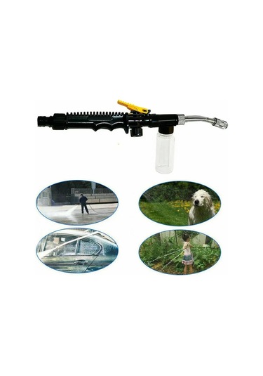 Araba Yıkama Bakım Yüksek Basınçlı Güç Su Tabancası Yıkama Su Jeti Bahçe Hortumu Değnek Meme Püskürtücü Sprey Temizleme Aracı