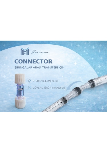 Enjektör Connector Bağlantı Aparatı Uyumlu Ara Parça Konnektör 5 Adet