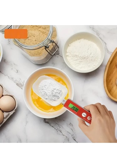 Willowhaven Kırmızı 1 Adet Dijital Mutfak Terazisi Lcd Ekran 100g 0.01g 500g 0.1g Hassas Ölçüm Pil İle Çalışır Kırmızı