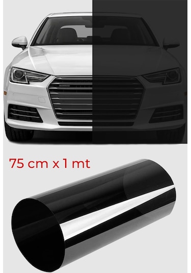 Cam Filmi Siyah Amerikan Çizilmez  Koyu ton 75 cm x 1 metre