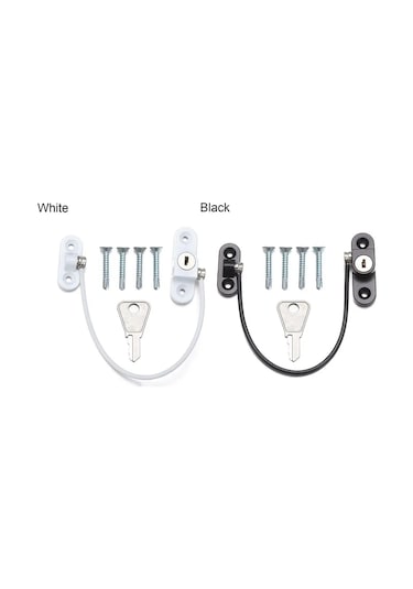 Yeni Güvenlik Kapısı Pencere Kilidi Tel Kablo Güvenlik Kısıtlayıcı Kapı Çocuk New Black New Black Çok Renkli