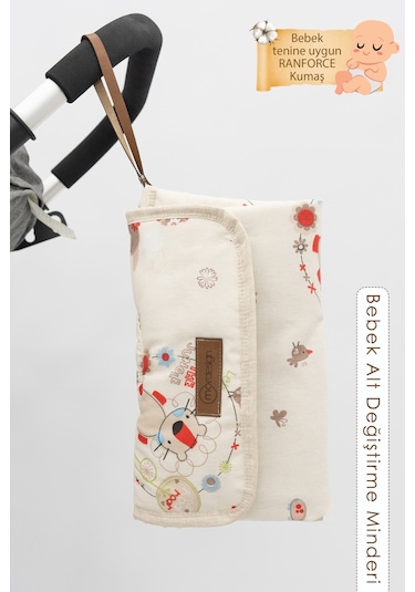 Mordesign Bebek Çanta Alt Açma Minderi, Alt Değiştirme Pedi, Taşınabilir Bakım Çantası, Animal Seri,