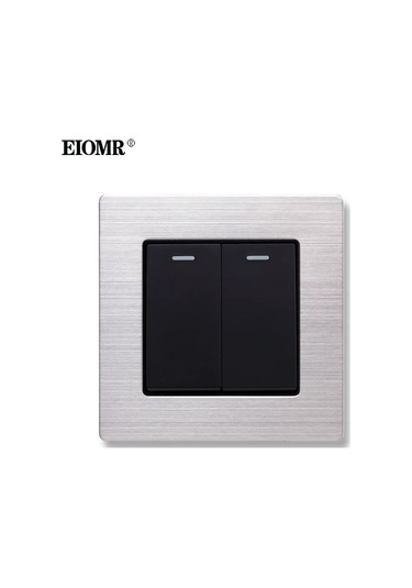 Eıomr Ab İngıltere Standart Duvar Işık Anahtarı 2 Gang 1/2 Yollu Başucu Ordu Yeşil 2gang 1way