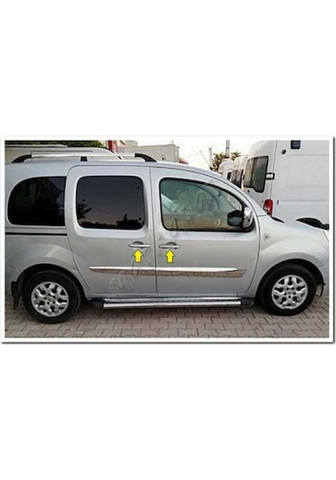 Renault Kangoo Krom Kapı Kolu 2008 Sonrası 4 Kapı Paslanmaz  Çelik