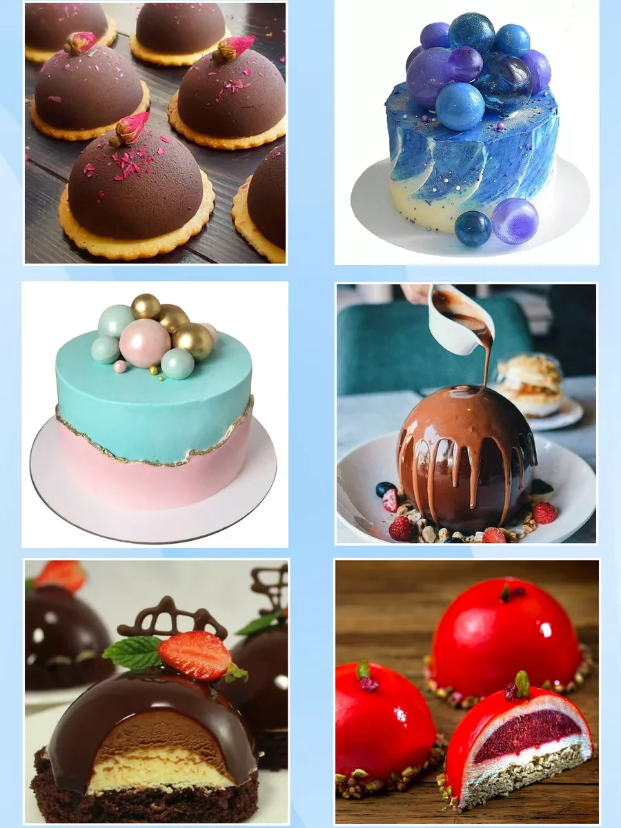 Silico 6 Cm Silikon Form İçin Mus Ve Mochi Tatlıları 7855603 Siyah