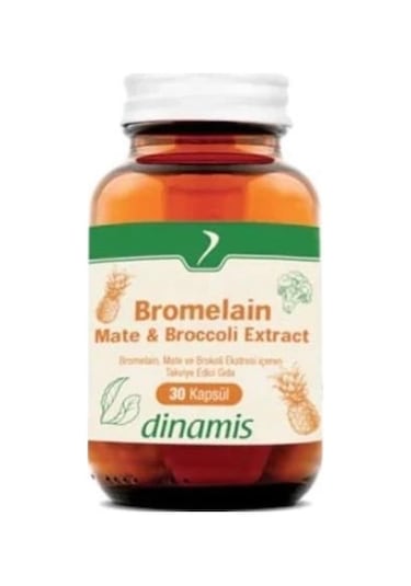 Dinamis Bromelain Mate &B Roccoli Extract 30 Kapsül