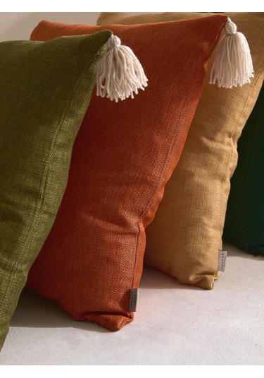 Harvest Harmony 4'lü Kırlent Kılıf Seti Turuncu