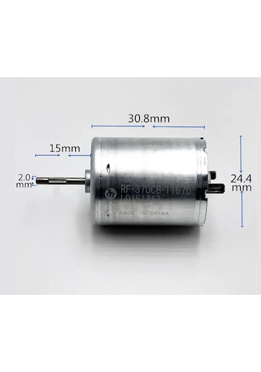 RF-370CB-11670 DC Motor DC 24V 6000Rpm Metal Fırçalı Elektrik Motoru Oyuncak RC Araba Su Motoru