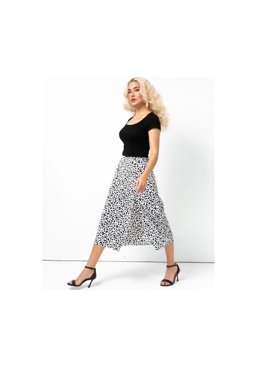 A.malika Kadın Yazlık Uzun Lastikli Etek 446361220 Beyaz