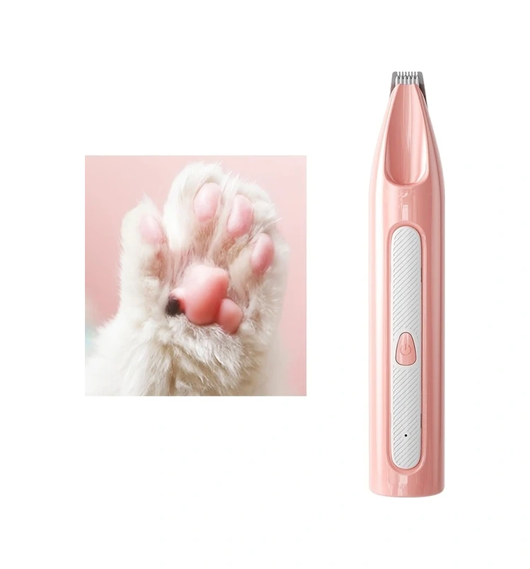 Gateesat Pembe Usb Şarjlı Led Işıklı Kedi Köpek Tırnak Makinesi Kablosuz Hassas Tımar Aleti