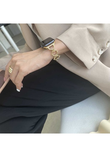 Watch 44mm Uyumlu Krd-56 Metal Zore Kordon-siyah