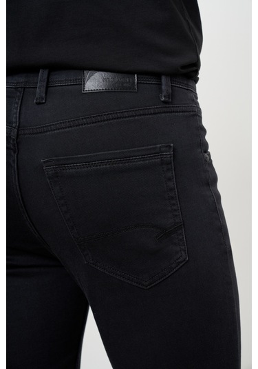 Morven Erkek Siyah Mevsimlik Pamuk 5 Cep Dynamic Fit Jean Pantolon Siyah