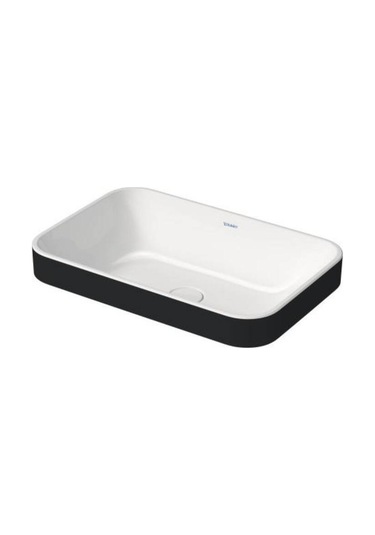 Duravit - Happy D.2 Plus 60 Cm Lavabo İç Beyaz Dış Siyah - 2359606100- Siyah-beyaz