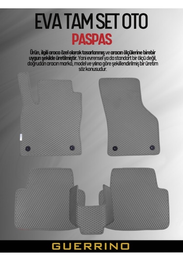 Renault-clio 5- 2020-2025 İçin Eva İç Paspas Takımı Metal Topukluk Hariç