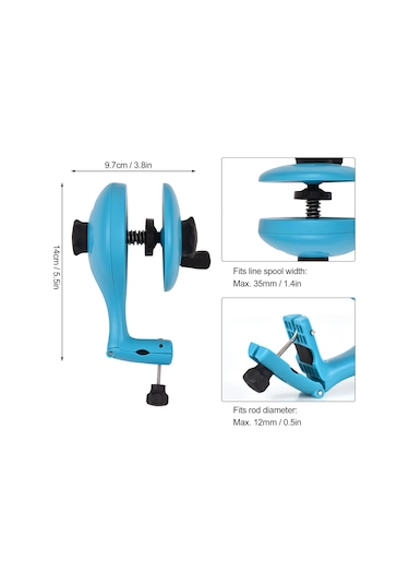 Jeehugo Balıkçılık İçin Abs+pa Malzeme Bobin Makinesi, 14x9.7x8.5cm Boyut, 170g Ağırlık