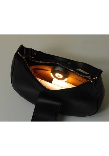 Ankatek Mini Yuvarlak Çanta Lambası, Kol, Omuz, Sırt Çantaları İçin İnce Led Işık Gümüş Gri Gümüş Gri Gümüş Gri