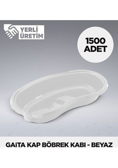 Gaita Kap Böbrek Kabı - Beyaz - 1.500 Adet
