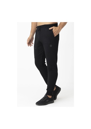 Crozwise Erkek Kışlık Spor Dar Paça Pantolon Siyah