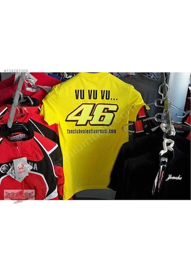 Vr46 Valentino Rossi Tshirt Sarı al Kampanyalı