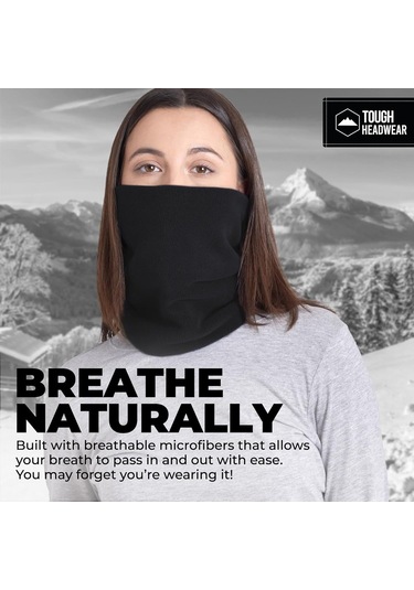 Wezone Erkekler İçin Kışlık Fleece Kalın Boyun Maskesi - Outdoor Bisiklet Sürüşü İçin Rüzgar, Toz Ve Soğuk Koruyucu Antifriz Eşya Çok Renkli