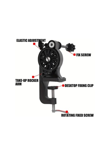 Xuweiwei Siyah Balık Hattı Sarıcı Makarası Ayarlanabilir Taşınabilir Masa Kelepçeli Tel Sarıcı Geri Kazanım Ekipmanı