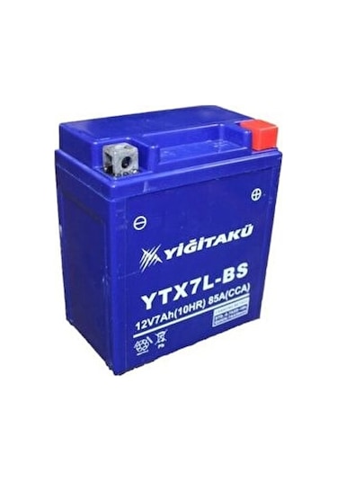 Yiğit YTX7L-BS 12V 7AH Dik Motosiklet Aküsü Ağustos 2023 Üretim