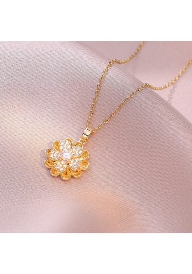 Bayan Kolye: Moda Estetiği Titanyum Çelik Kolye No.125 Çok REnkli