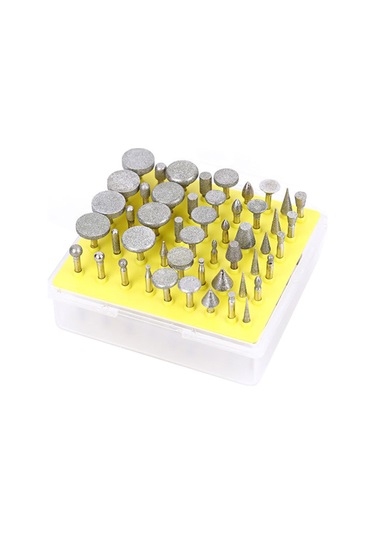 Lemestar 50'li Elmas Matkap Ucu Seti - Döner Alet, Kuyumculuk, Mermer, Porselen İçin Taşl,gümüş