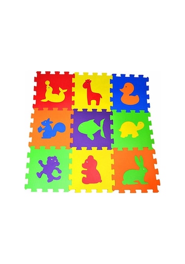 Matrax Oyuncak Eva Puzzle 33x33 Cm X7mm Hayvanlar Yer Matı