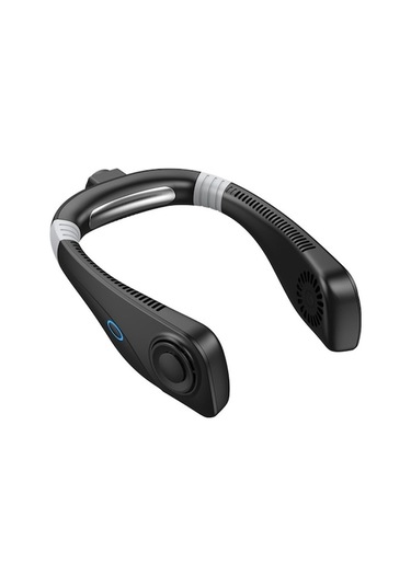 Cbtx Aromaterapi Yapraksız Soğutma Asılı Boyun Fanı Mini Usb Fan - Siyah