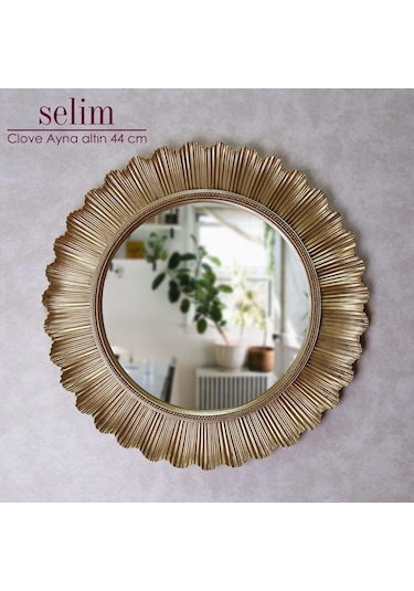 Flashy Yuvarlak Ayna Altın