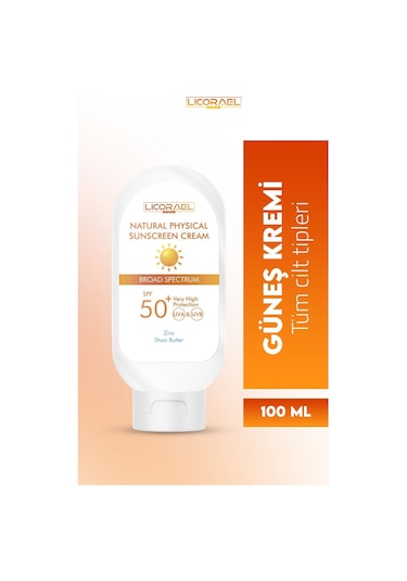 Natural Physıcal Sunscreen Cream Spf50+ 100ml