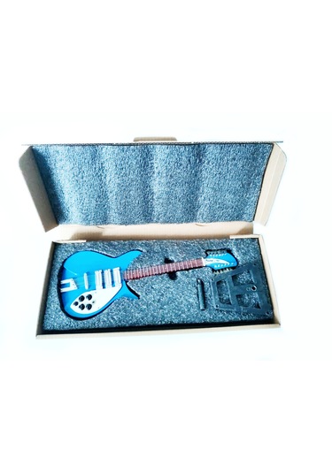 El Yapımı 1/4 Ölçek Minyatür Elektro Gitar Rickenbacker 330 12s