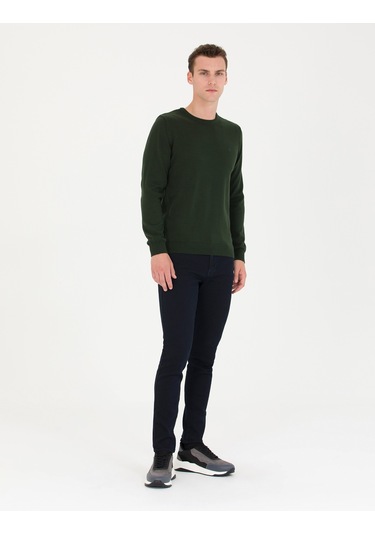Pierre Cardin Erkek Koyu Yeşil Kazak /triko 50270179-vr079 Koyu Yeşil