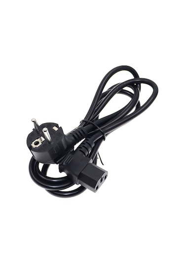 C13 Power Güç Kablosu 90° Derece L Uç Sol Açılı - 1.8 mt
