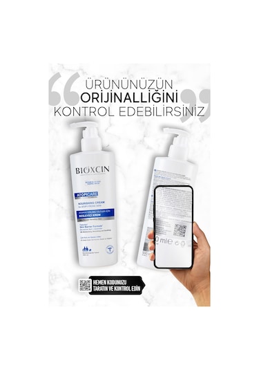Bioxcin Atopicare Besleyici Krem 500 ml – Atopiye Eğilimli Ciltler İçin Yoğun Nemlendirici ve Onarıcı Bakım