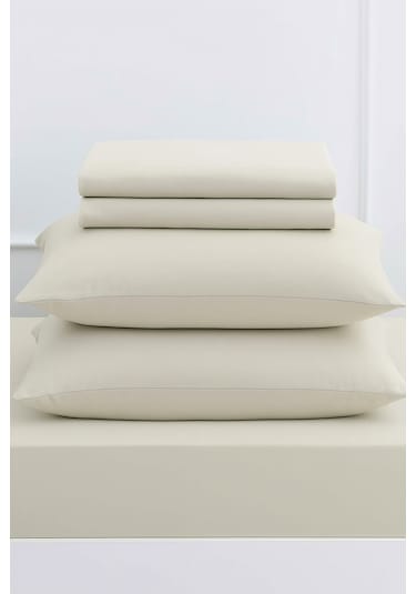 Mirava Premium %100 Pamuk Penye Lastikli Tek Kişilik Çarşaf Takımı 1 Yastık Kılıfı Dahil Açık Gri 100x200cm Açık Gri