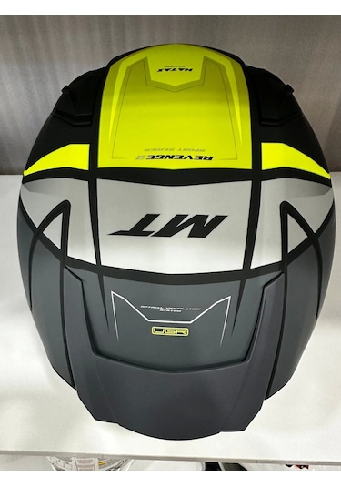 Kask Mt Revenge 2 S Hatax C3 Motosiklet Kaskı Mat Sarı - Siyah