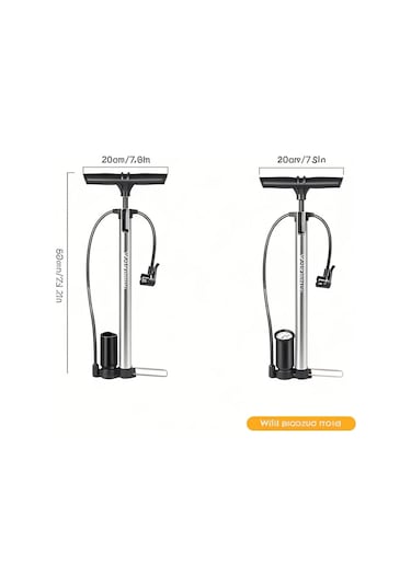 Maiyame Bisiklet Pompası - 160 Psı Hızlı Şişirme, Schrader & Presta Vana Uyumlu, Ayakla Kullanım