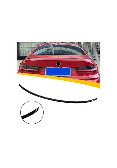 Bmw G20 M3 Bagaj Üstü Spoiler Parlak Siyah Spoyler Plastik İthal 2019-2022