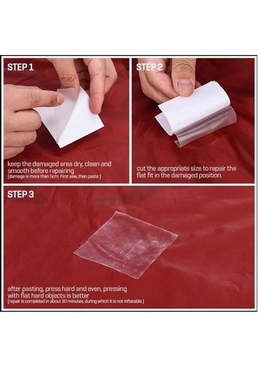 Naturehike Tpu Gear Tamir Yaması Q-9b Çadır Uyku Tulumu Mat Tamir Yaması Siyah