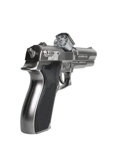 Vıp Kalite Metal Kapsül Tabancası 8li Kapsül Tabancası Gümüş Oyuncak Tabanca Metal Tabanca