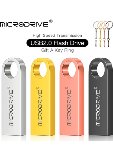 Su Geçirmez Usb Flash Sürücü Kalem Sürücü 4 Gb 8 Gb 16 Gb 32 Gb 64 Gb Metal Altın 8gb 1
